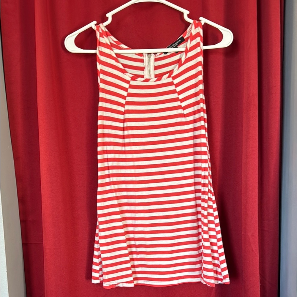 Pink and White Striped Women's Top